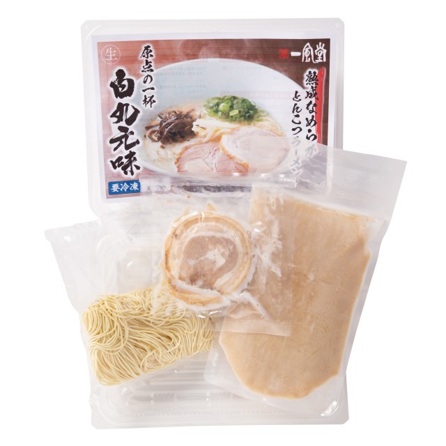 【力の源】一風堂 冷凍生ラーメン 白丸元味の製品画像