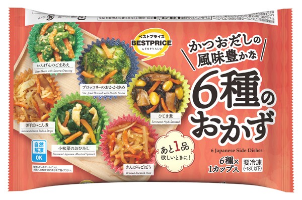 かつおだしの風味豊かな 6種のおかずの製品画像
