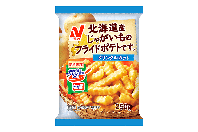 【ニチレイフーズ】北海道産じゃがいものフライドポテトです。(クリンクルカット)の製品画像