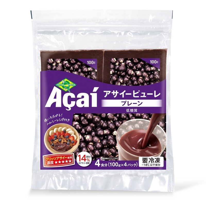 【フルッタフルッタ】冷凍アサイーピューレ(プレーン)の製品画像